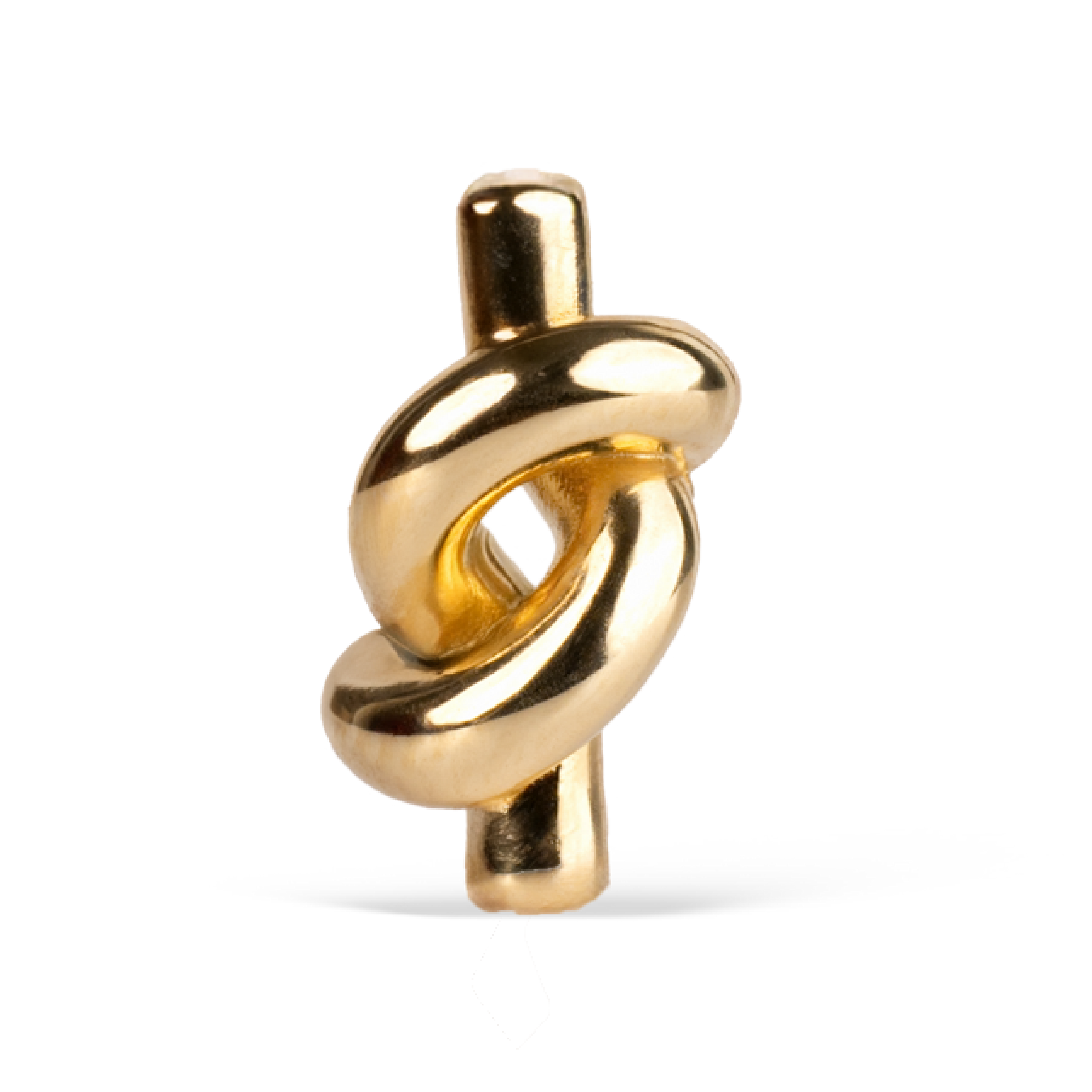 Gold Knot Stud Earrings