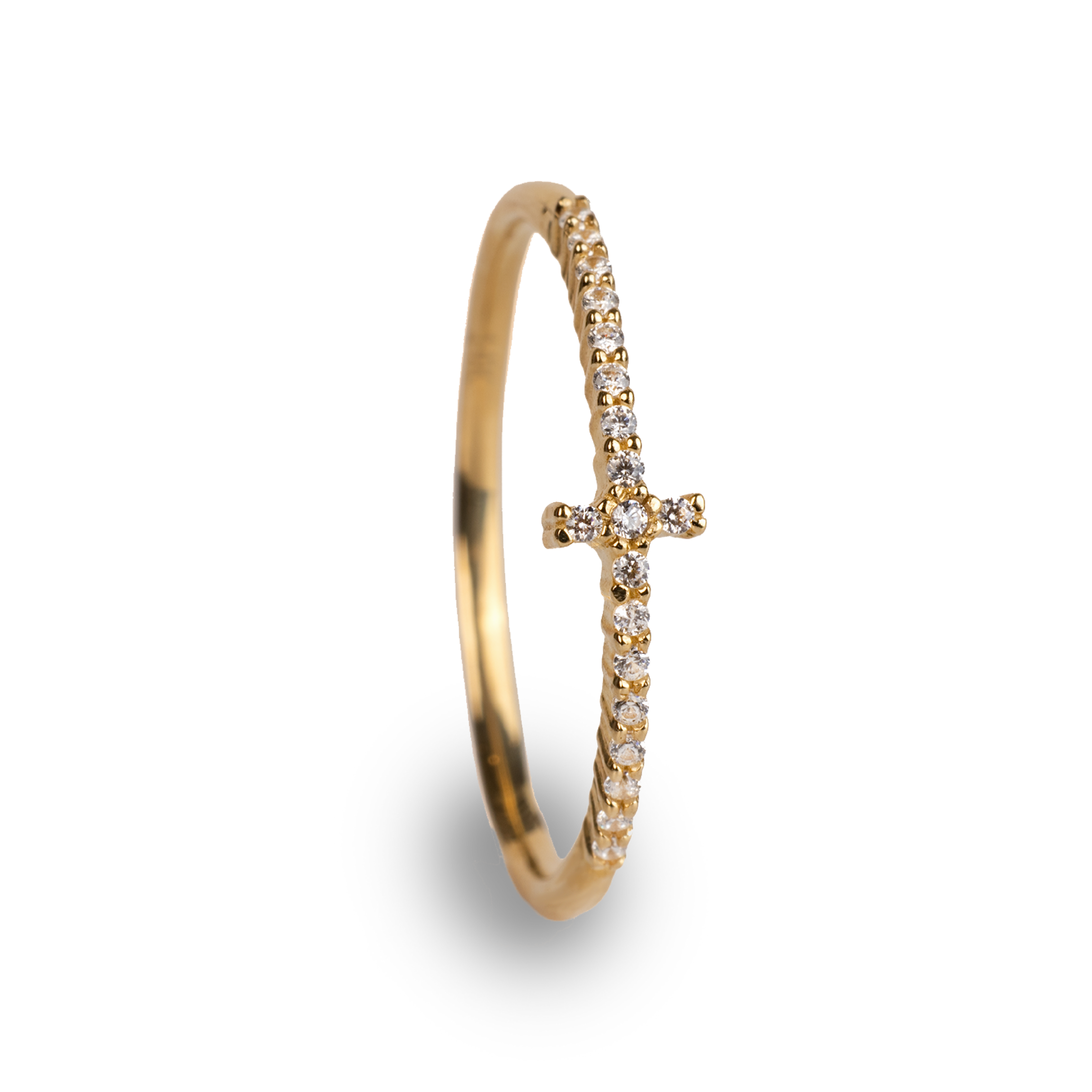 DAINTY CROSS RING