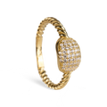 Twist Pave Ring