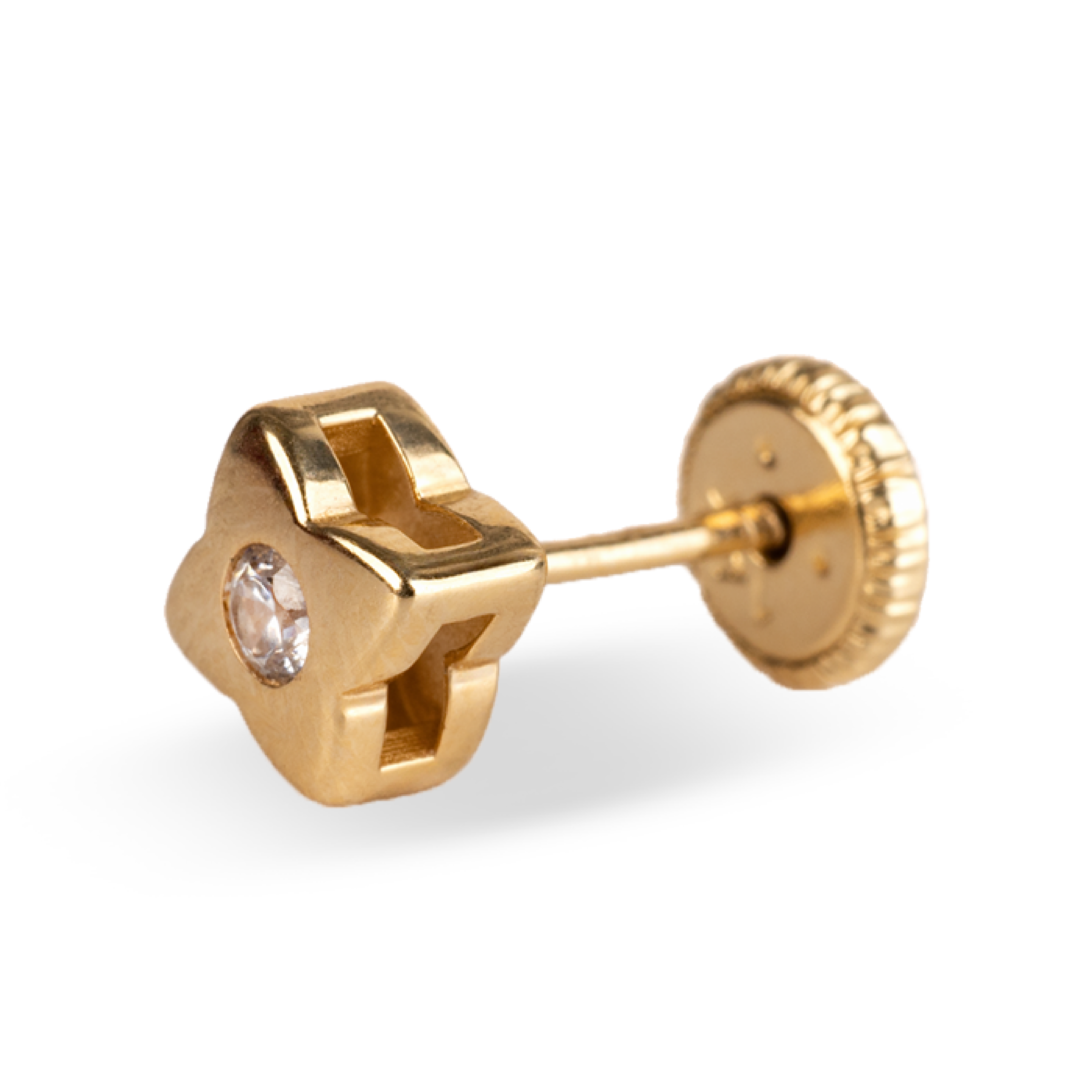 Gold Star Stud Earrings